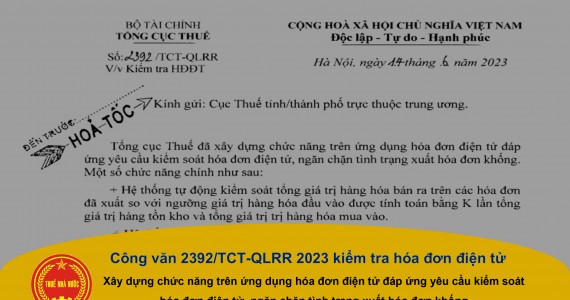 Công Văn 2392/TCT-QLRR 2023 Kiểm Tra Hóa Đơn Điện Tử of chicken meat 1